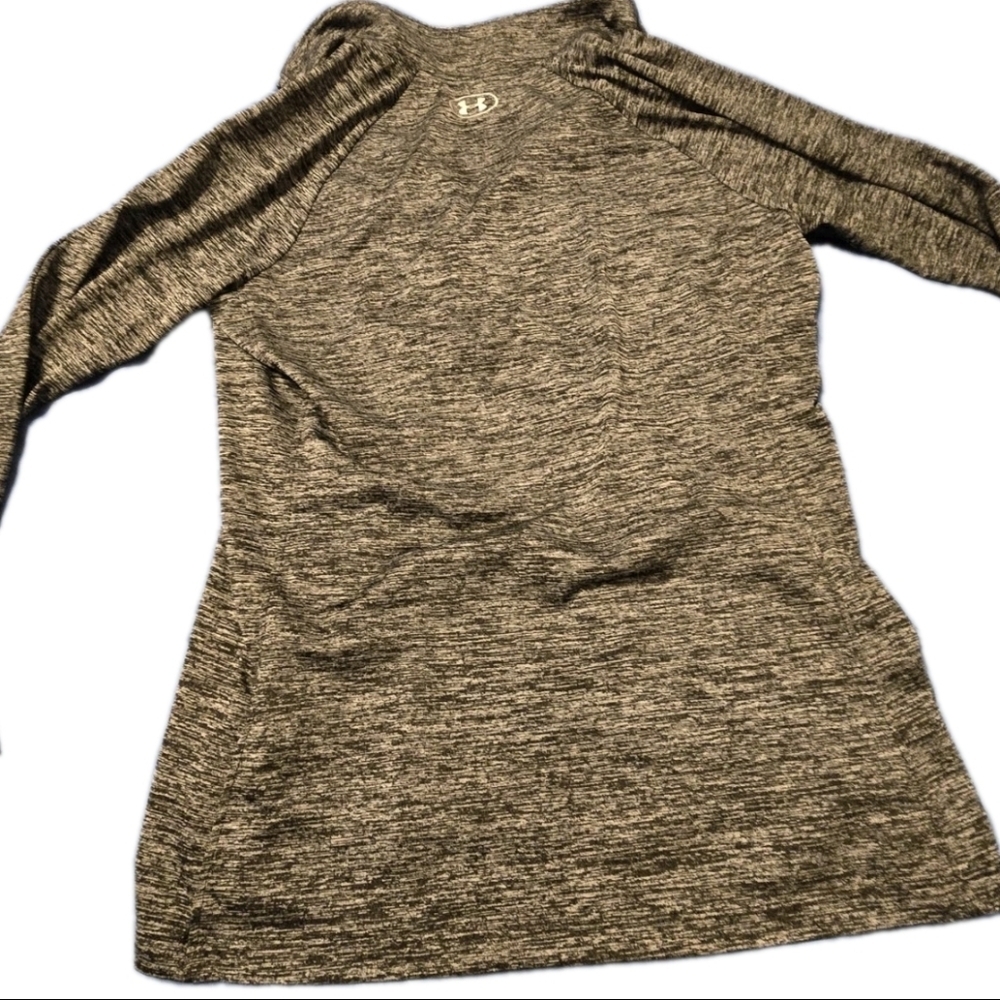 Under Armour HeatGear Quarter Zip Long Sleeve Women Large Athlesuire Lightweight - Picture 2 of 9